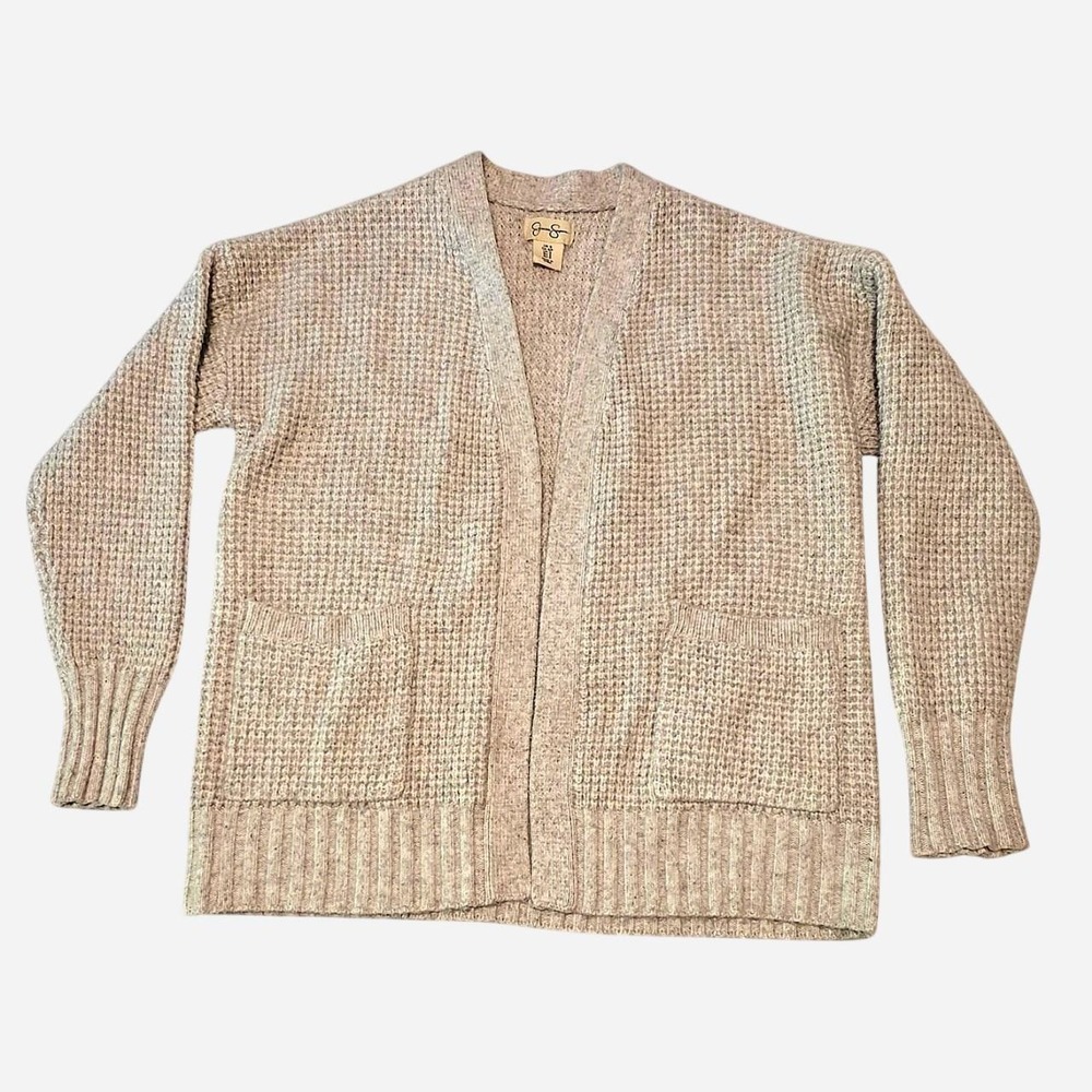 Jessica Simpson Cream Chunky Cable Knit Cardigan Cream white cardigan chunk